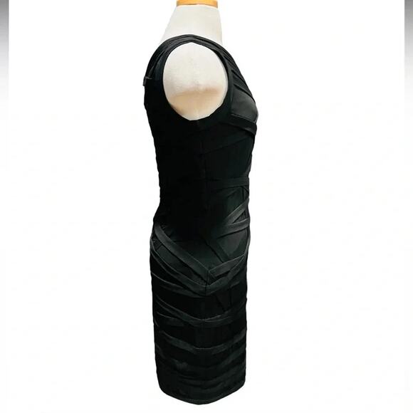 Tadashi Shoji  Black One Shoulder Midi Lenght Dress Size - Picture 9 of 13